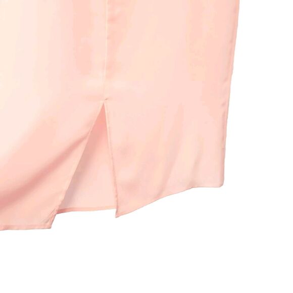 American Apparel New Pink Washed Silk Mid Length Size XS/S Shift Dress - Picture 4 of 8